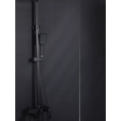 Душевая стойка Frap F24803-16 нержавеющая сталь, черный