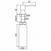 Дозатор для жидкого мыла Frap F408-3 300 мл, золото