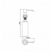 Дозатор для мыла Frap F408-8 300 мл, белый