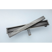 Душевой трап Gappo G85007-39 500х70, оружейная сталь