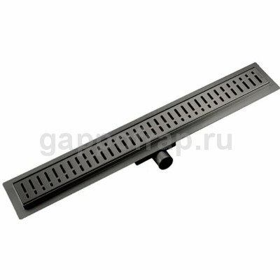 Душевой трап Gappo G85007-39 500х70, оружейная сталь