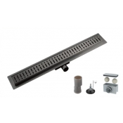 Душевой трап Gappo G86007-39 600х70, оружейная сталь