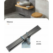 Душевой трап Gappo G87007-39 700х70, оружейная сталь