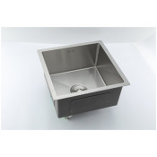 Мойка для кухни с коландером Gappo GS4444 0,8 мм 440x440x215 мм, сатин