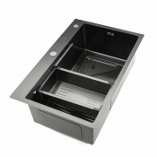 Мойка для кухни с коландером Gappo GS7246 0,8 мм 720x460x215 мм, сатин