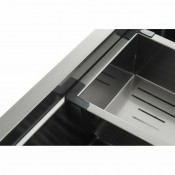 Мойка для кухни с коландером Gappo GS7246 0,8 мм 720x460x215 мм, сатин