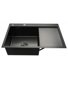 Мойка для кухни с коландером Gappo GS7850-6L 0,8 мм 780x500x215 мм, чёрный