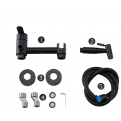 Смеситель Frap F20801-6 для душа с гигиенической лейкой, черный