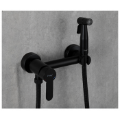 Смеситель Frap F20801-6 для душа с гигиенической лейкой, черный