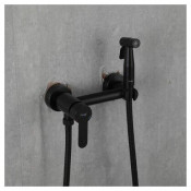 Смеситель Frap F20801-6 для душа с гигиенической лейкой, черный