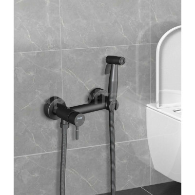 Смеситель Frap F7503-9 для душа с гигиенической лейкой, оружейная сталь