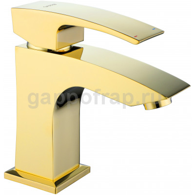 Смеситель для раковины Gappo G1007-13, золото