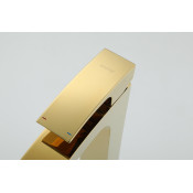 Смеситель для раковины высокий Gappo G1007-32, золото