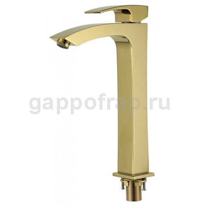 Смеситель для раковины высокий Gappo G1007-32, золото