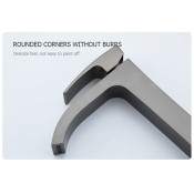 Смеситель для раковины высокий Gappo G1007-89, оружейная сталь