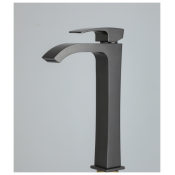 Смеситель для раковины высокий Gappo G1007-89, оружейная сталь