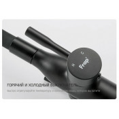 Смеситель для кухни с подключением фильтра для питьевой воды Frap F4396-6, черный Смеситель для кухни с подключением фильтра для питьевой воды Frap F4396-6, черный