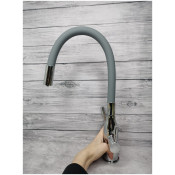 Смеситель для кухни с подключением фильтра для питьевой воды Frap F4396, серый/хром Смеситель для кухни с подключением фильтра для питьевой воды Frap F4396, серый/хром
