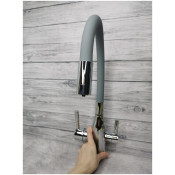 Смеситель для кухни с подключением фильтра для питьевой воды Frap F4396, серый/хром Смеситель для кухни с подключением фильтра для питьевой воды Frap F4396, серый/хром