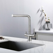 Смеситель для кухни с подключением фильтра для питьевой воды Frap F43899-3, сатин Смеситель для кухни с подключением фильтра для питьевой воды Frap F43899-3, сатин