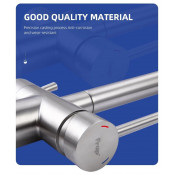 Смеситель для кухни с подключением фильтра для питьевой воды Frap F43899-3, сатин Смеситель для кухни с подключением фильтра для питьевой воды Frap F43899-3, сатин