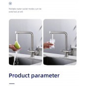 Смеситель для кухни с подключением фильтра для питьевой воды Frap F43899-3, сатин Смеситель для кухни с подключением фильтра для питьевой воды Frap F43899-3, сатин