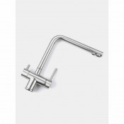 Смеситель для кухни с подключением фильтра для питьевой воды Frap F43899-3, сатин Смеситель для кухни с подключением фильтра для питьевой воды Frap F43899-3, сатин