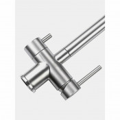 Смеситель для кухни с подключением фильтра для питьевой воды Frap F43899-3, сатин Смеситель для кухни с подключением фильтра для питьевой воды Frap F43899-3, сатин