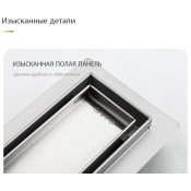 Душевой трап Gappo G84007-4 70*400, сатин Душевой трап Gappo G84007-4 70*400, сатин