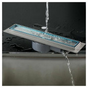 Душевой трап Gappo G84007-4 70*400, сатин Душевой трап Gappo G84007-4 70*400, сатин