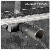 Душевой трап Gappo G88007-36 70х800 мм, чёрный Душевой трап Gappo G88007-36 70х800 мм, чёрный