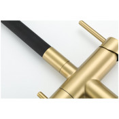 Смеситель для кухни с подключением фильтра питьевой воды Gappo G4398-33, бронза+черный Смеситель для кухни с подключением фильтра питьевой воды Gappo G4398-33, бронза+черный