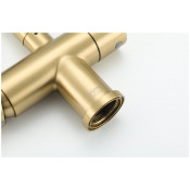 Смеситель для кухни с подключением фильтра питьевой воды Gappo G4398-33, бронза+черный Смеситель для кухни с подключением фильтра питьевой воды Gappo G4398-33, бронза+черный