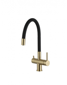 Смеситель для кухни с подключением фильтра питьевой воды Gappo G4398-33, бронза+черный Смеситель для кухни с подключением фильтра питьевой воды Gappo G4398-33, бронза+черный