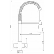 Смеситель для кухни Gappo G4398-69 с подключением фильтра питьевой воды c гибкиv изливом, оружейная сталь Смеситель для кухни Gappo G4398-69 с подключением фильтра питьевой воды c гибкиv изливом, оружейная сталь