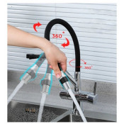 Смеситель для кухни с фильтром питьевой воды Gappo G4398-80, черный/хром Смеситель для кухни с фильтром питьевой воды Gappo G4398-80, черный/хром