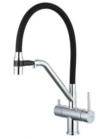 Смеситель для кухни с фильтром питьевой воды Gappo G4398-80, черный/хром Смеситель для кухни с фильтром питьевой воды Gappo G4398-80, черный/хром