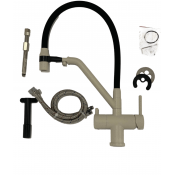 Смеситель для кухни Gappo G4398-81 с подключением фильтра питьевой воды, белый/чёрный Смеситель для кухни Gappo G4398-81 с подключением фильтра питьевой воды, белый/чёрный