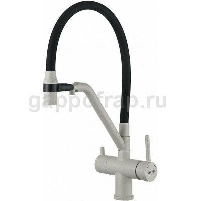 Смеситель для кухни Gappo G4398-81 с подключением фильтра питьевой воды, белый/чёрный Смеситель для кухни Gappo G4398-81 с подключением фильтра питьевой воды, белый/чёрный