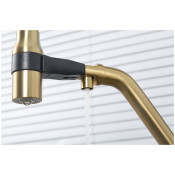 Смеситель для кухни Gappo G4398-83 с подключением фильтра питьевой воды, черный/золото Смеситель для кухни Gappo G4398-83 с подключением фильтра питьевой воды, черный/золото