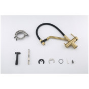 Смеситель для кухни Gappo G4398-83 с подключением фильтра питьевой воды, черный/золото Смеситель для кухни Gappo G4398-83 с подключением фильтра питьевой воды, черный/золото