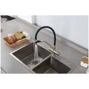 Смеситель для кухни Gappo G4398-85 с подключением фильтра питьевой воды, черный/сатин Смеситель для кухни Gappo G4398-85 с подключением фильтра питьевой воды, черный/сатин