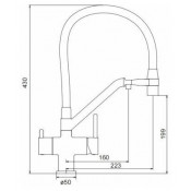 Смеситель для кухни Gappo G4398-85 с подключением фильтра питьевой воды, черный/сатин Смеситель для кухни Gappo G4398-85 с подключением фильтра питьевой воды, черный/сатин