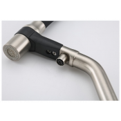 Смеситель для кухни Gappo G4398-85 с подключением фильтра питьевой воды, черный/сатин Смеситель для кухни Gappo G4398-85 с подключением фильтра питьевой воды, черный/сатин