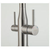 Смеситель для кухни Gappo G4399-65 с подключением фильтра питьевой воды, сатин/черный Смеситель для кухни Gappo G4399-65 с подключением фильтра питьевой воды, сатин/черный