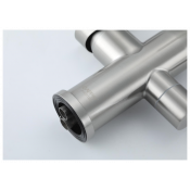 Смеситель для кухни Gappo G4399-65 с подключением фильтра питьевой воды, сатин/черный Смеситель для кухни Gappo G4399-65 с подключением фильтра питьевой воды, сатин/черный