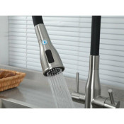 Смеситель для кухни Gappo G4399-65 с подключением фильтра питьевой воды, сатин/черный Смеситель для кухни Gappo G4399-65 с подключением фильтра питьевой воды, сатин/черный