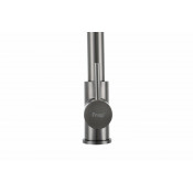 Смеситель для кухни Frap F43551-9 с подключением фильтра питьевой воды, оружейная сталь