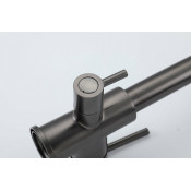 Смеситель для кухни Frap F43551-9 с подключением фильтра питьевой воды, оружейная сталь
