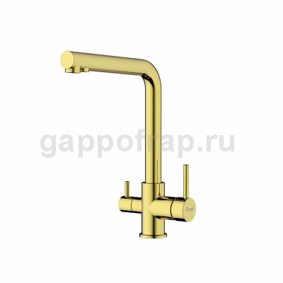 Смеситель для кухни Frap F43551-13 с подключением фильтра, золото